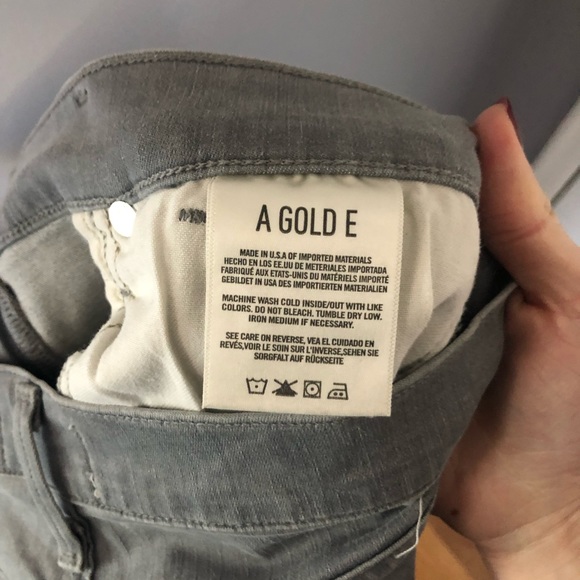 Agolde Sophie High Rise Skinny Jeans Gray 28 - Picture 6 of 9